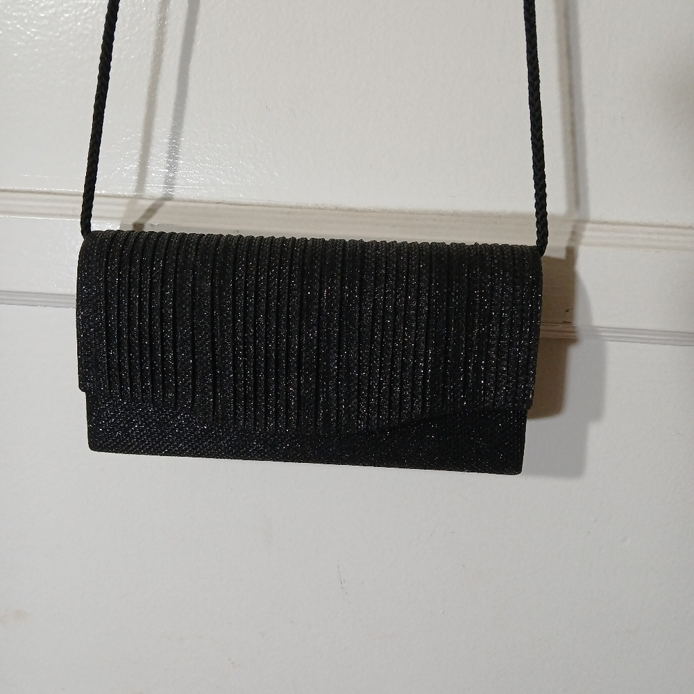 Black purse with sparkled design